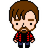 Pixelated self-portrait.